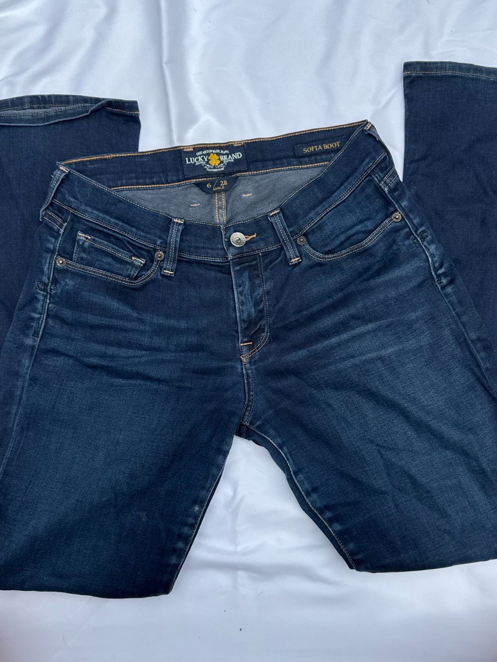 Lucky Brand Women's Dark Indigo Sofia Boot Cut Jeans